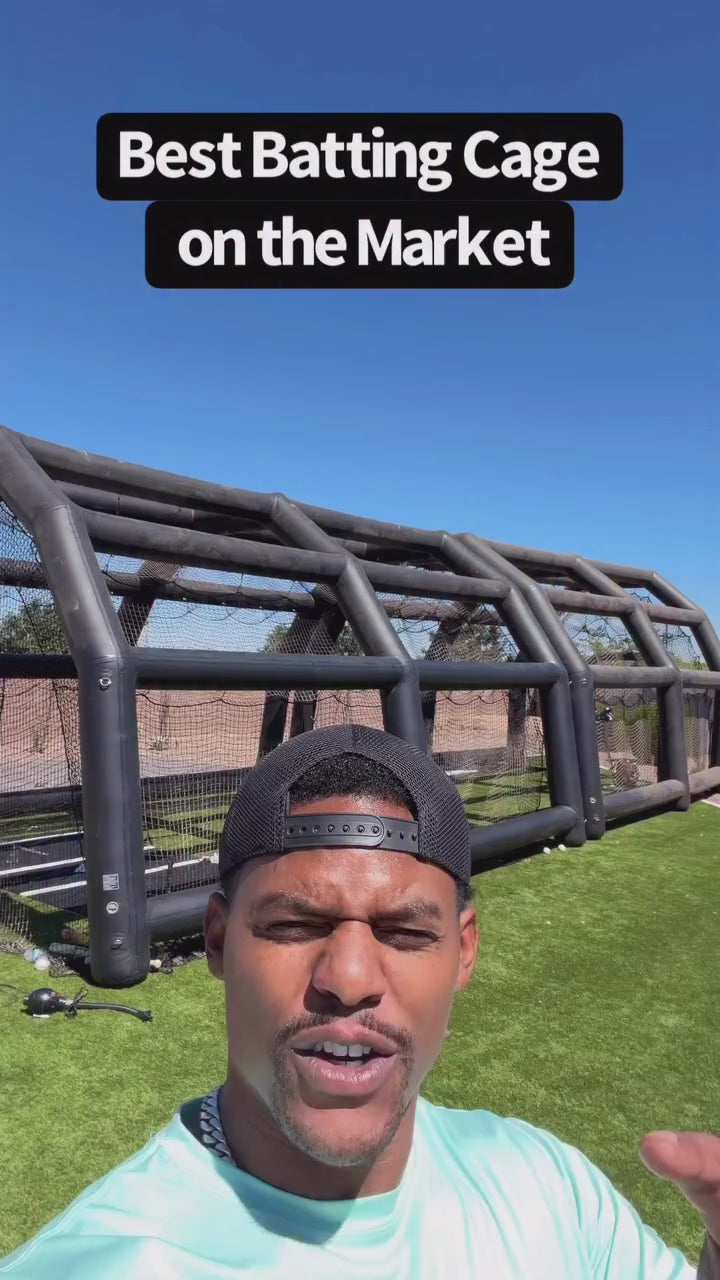 Inflatable Batting Cage 20ft x 17ft x 12ft